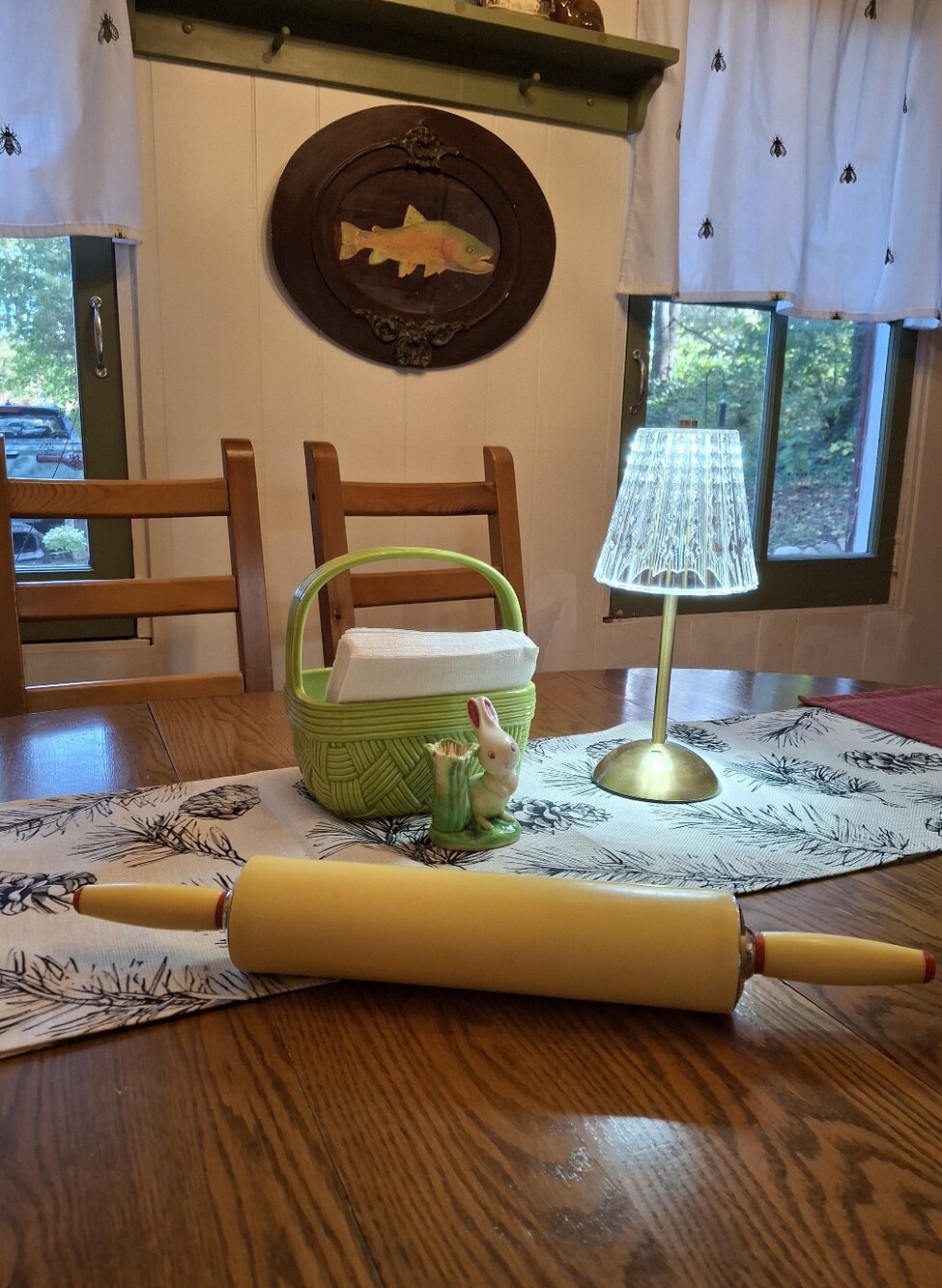 Retro 1950s Large Baking Rolling Pin